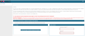 Screenshot of the PUA login system for Colorado